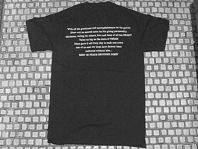 PANTERA - Dimebag Darrell - Up Close. Two sided printed - T- Shirt